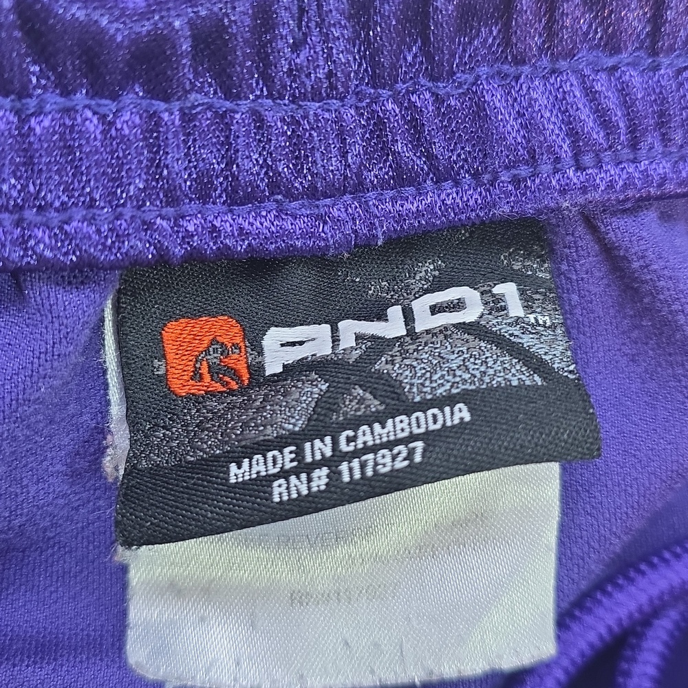 And1 Purple Athletic Shorts - Picture 6 of 8